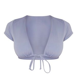 NWT PrettyLittleThing Short Sleeve Bikini Size 2